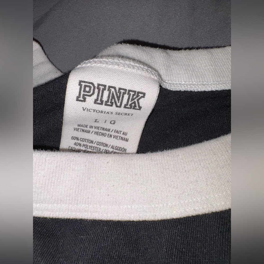 2 Victoria’s Secret PINK T-Shirts, One Medium & 1 Large - Picture 12 of 13